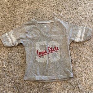 Toddler girls ISU gray short sleeve‎ top Sz 3T